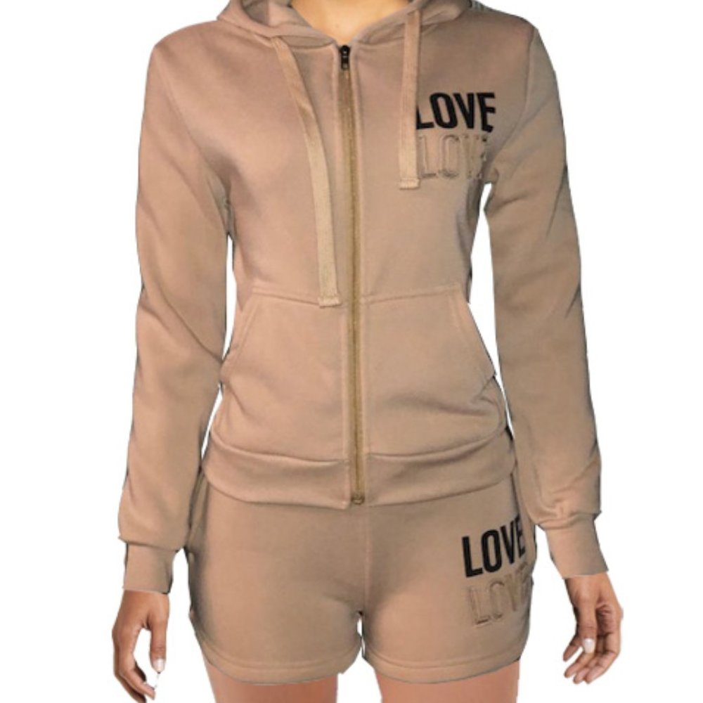 2 PC FLEECE SHORT SET